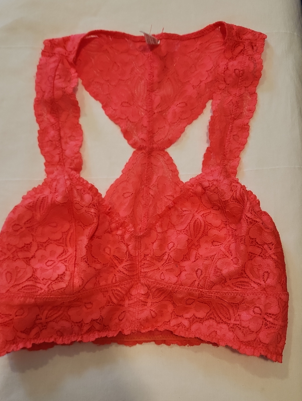 Free People Burgundy Lace Bralette